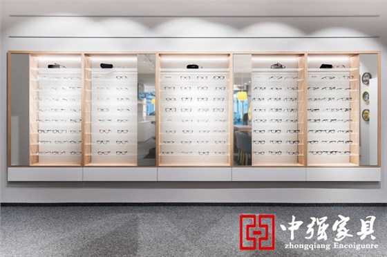 眼鏡設計展柜，眼鏡柜臺設計