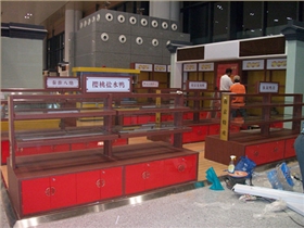 阜陽定制食品木質展柜的流程