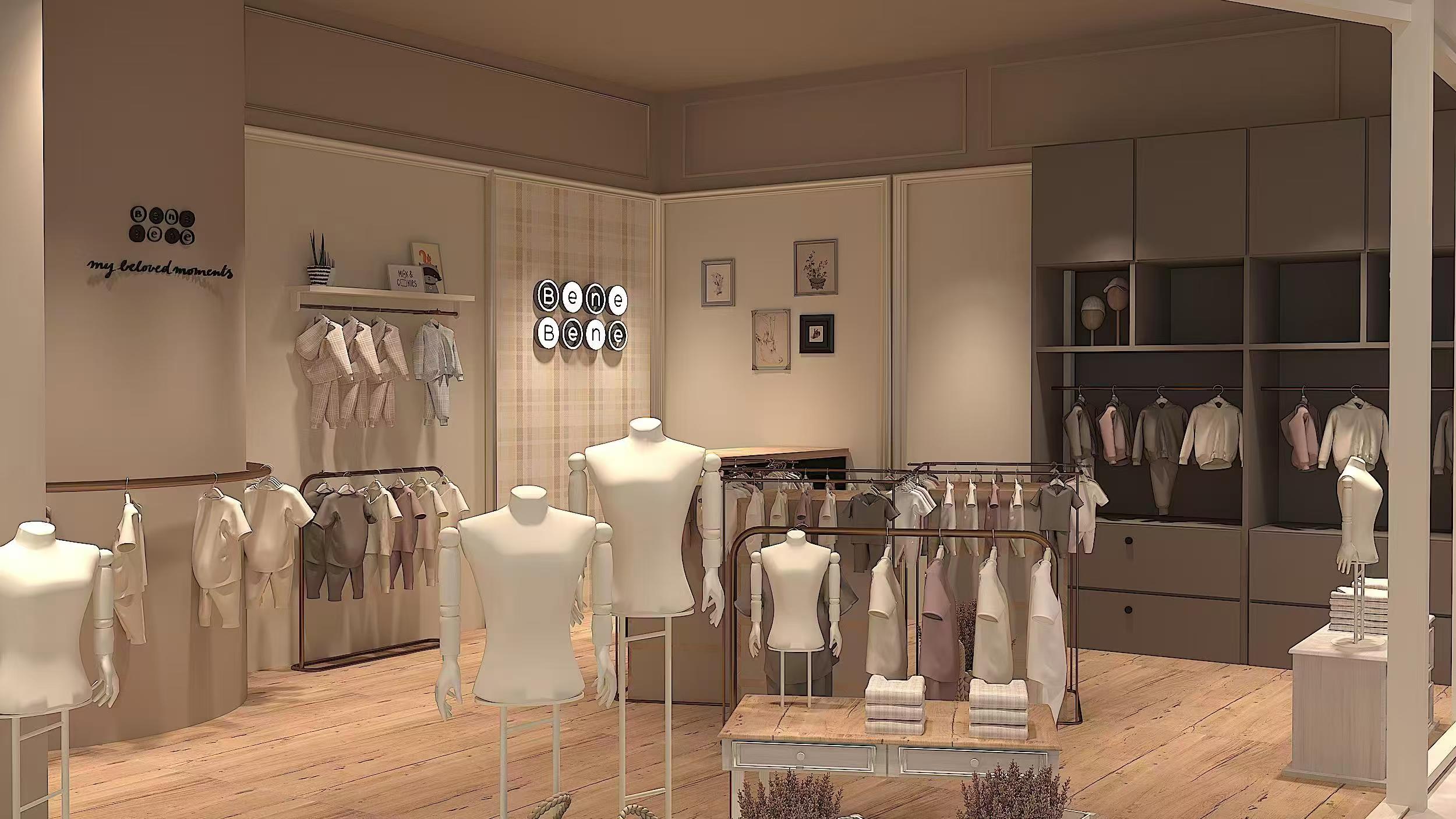 現代童裝展示柜