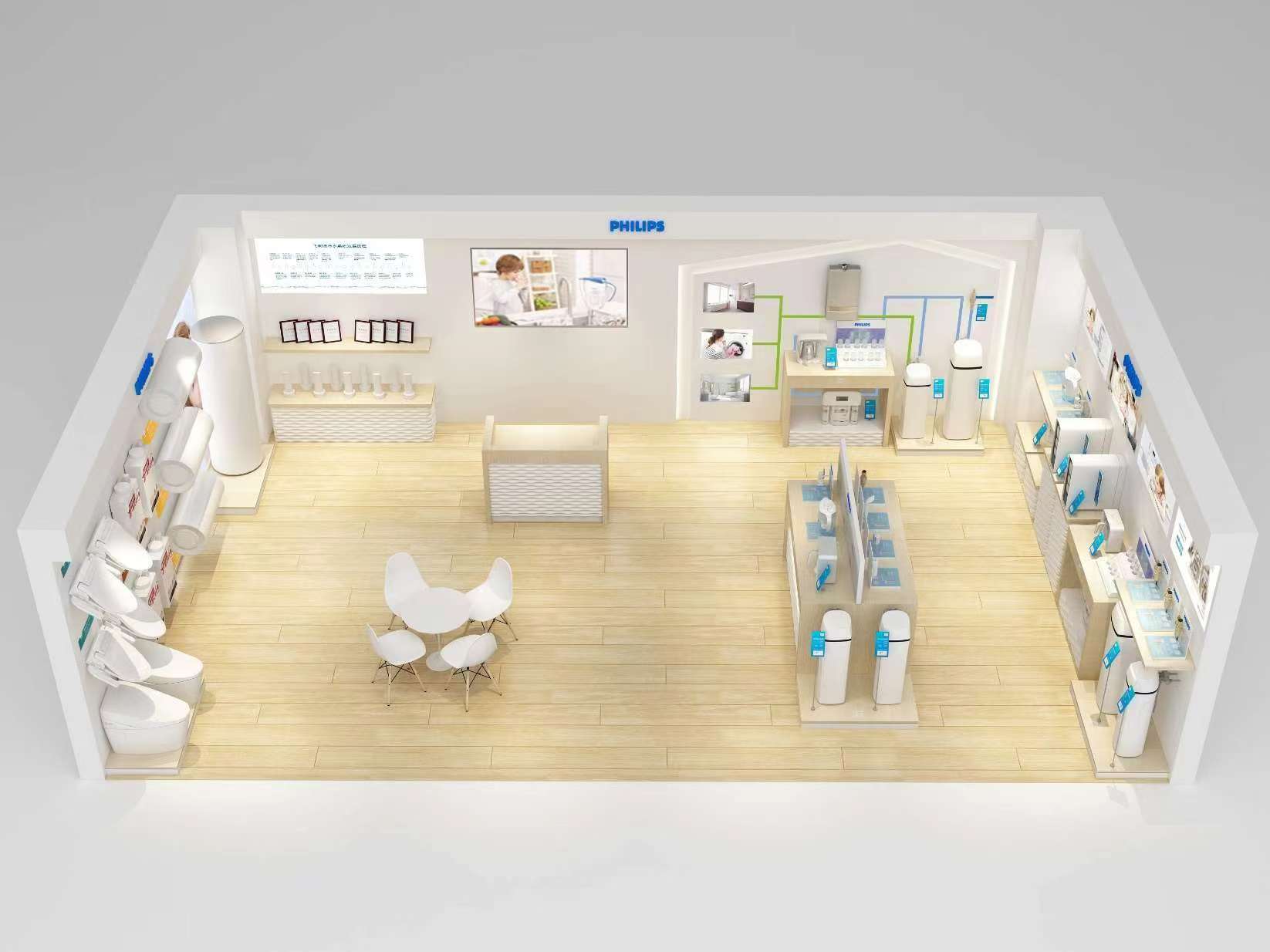 飛利浦展柜定制案例-中強(qiáng)-用心做展柜