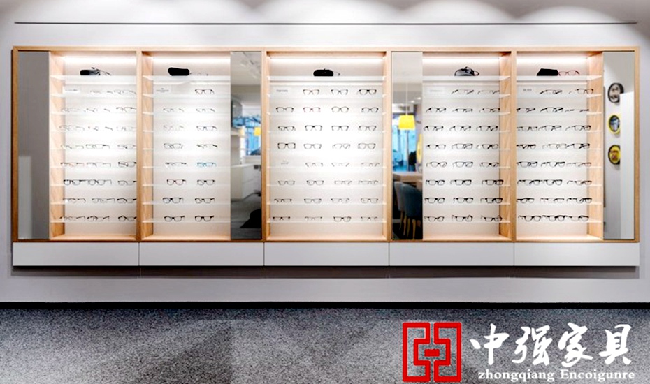 眼鏡設計展柜，眼鏡柜臺設計