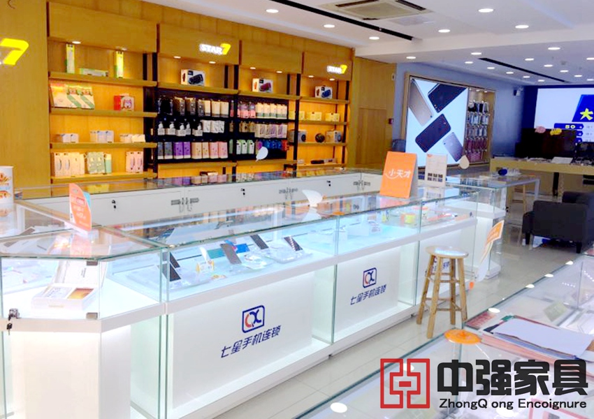 南京手機柜臺，手機展柜設計