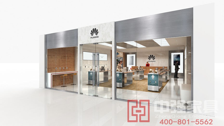 手機展柜效果圖