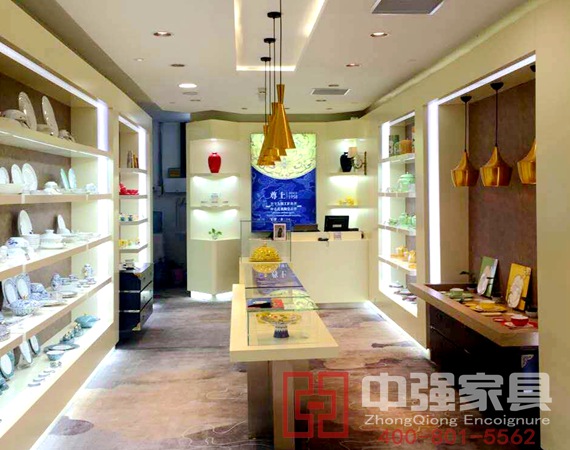 南京徳基廣場尊上陶瓷展柜設計制作