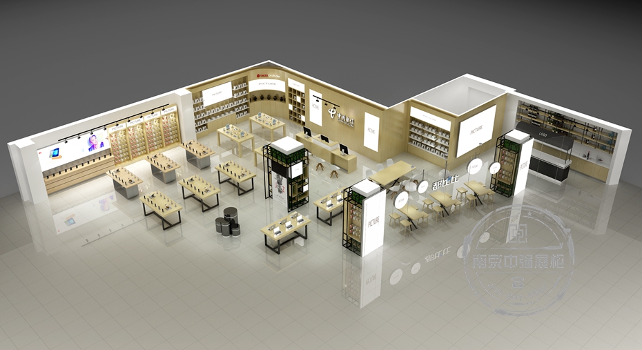 仙林都比比手機展柜整體圖