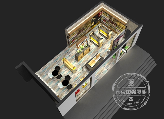 南通極樂堂手機展柜設計制作