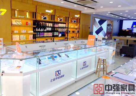 中國(guó)電信4G嗨卡手機(jī)店展柜制作