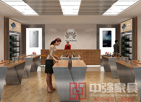南京中強設計華為手機展柜展示柜