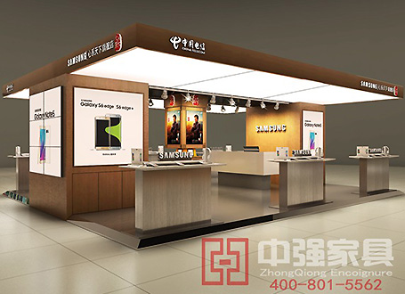 三星店中店中國電信手機展示柜