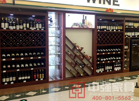 紅酒展柜設計制作安裝-中強展柜廠