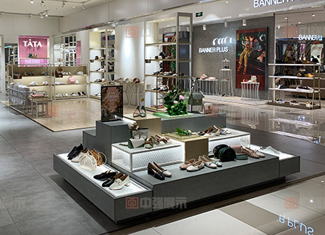 品牌女鞋展柜定制-中強展柜廠