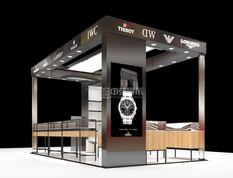 高檔手表展示柜制作-中強展柜廠