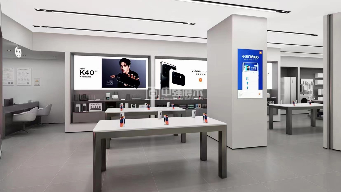常州小米體驗店展柜制作-中強展柜廠