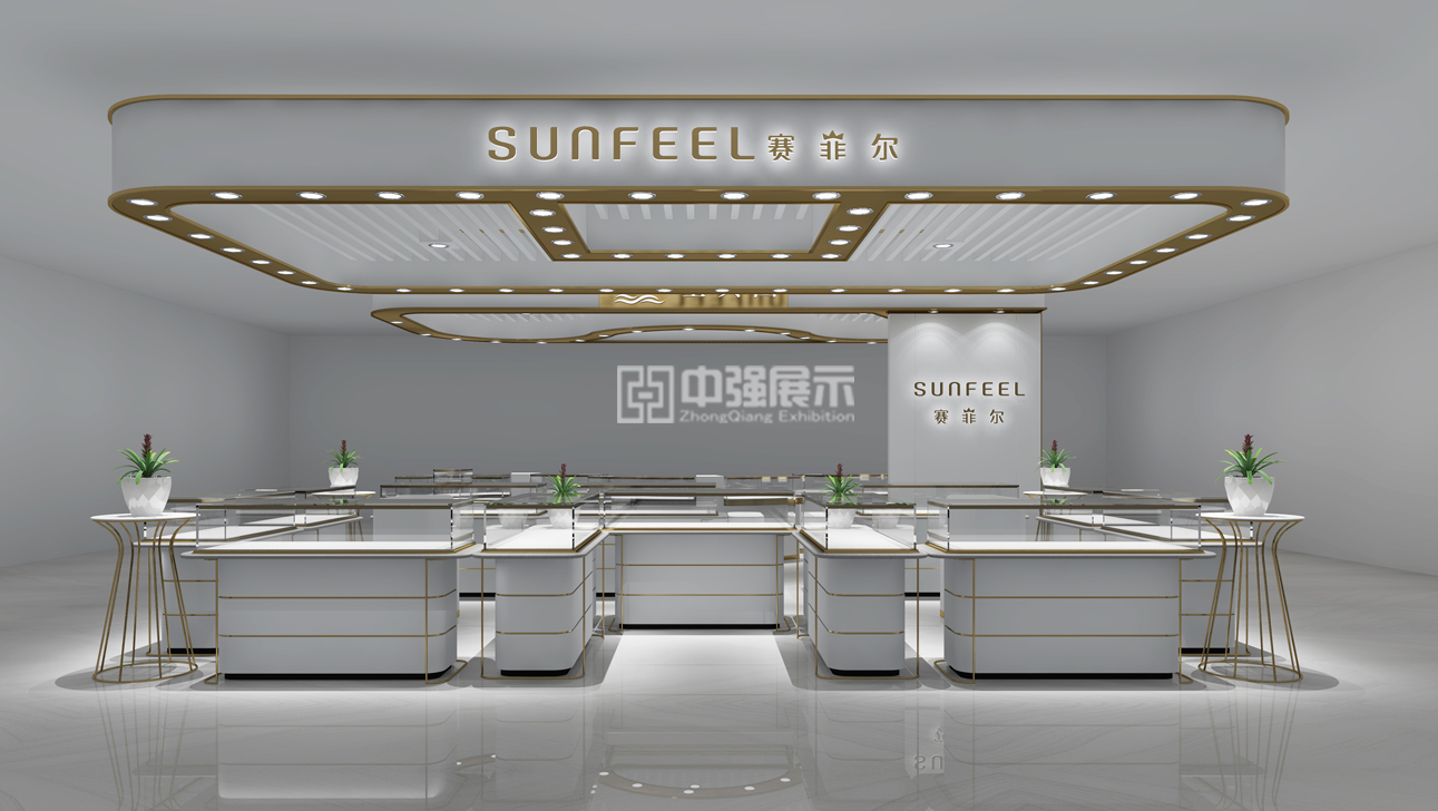 蘇州賽菲爾珠寶展柜訂制-中強展柜廠