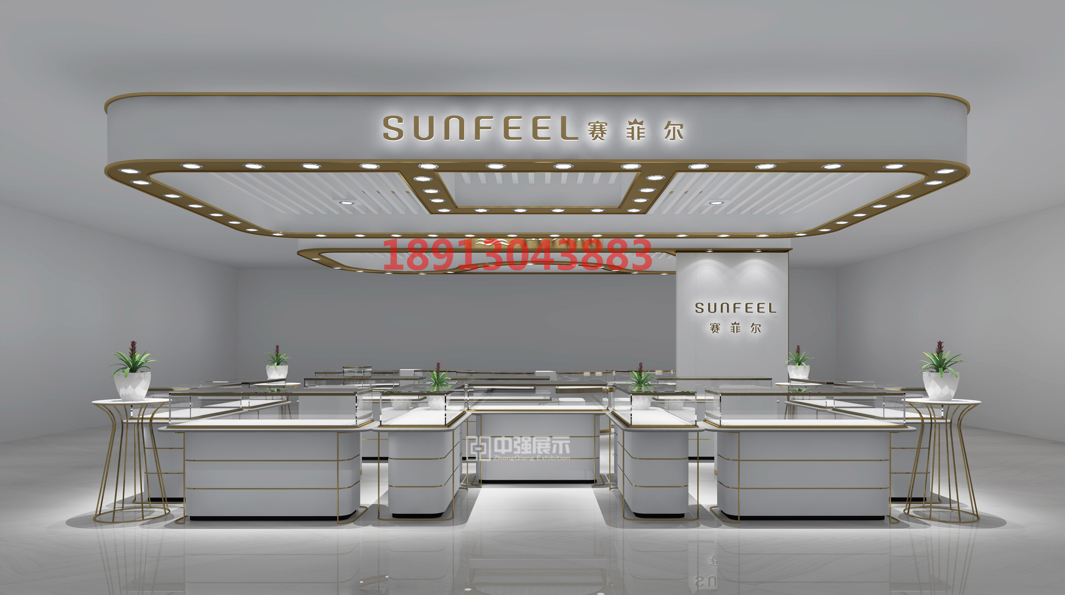 賽菲爾珠寶展柜A