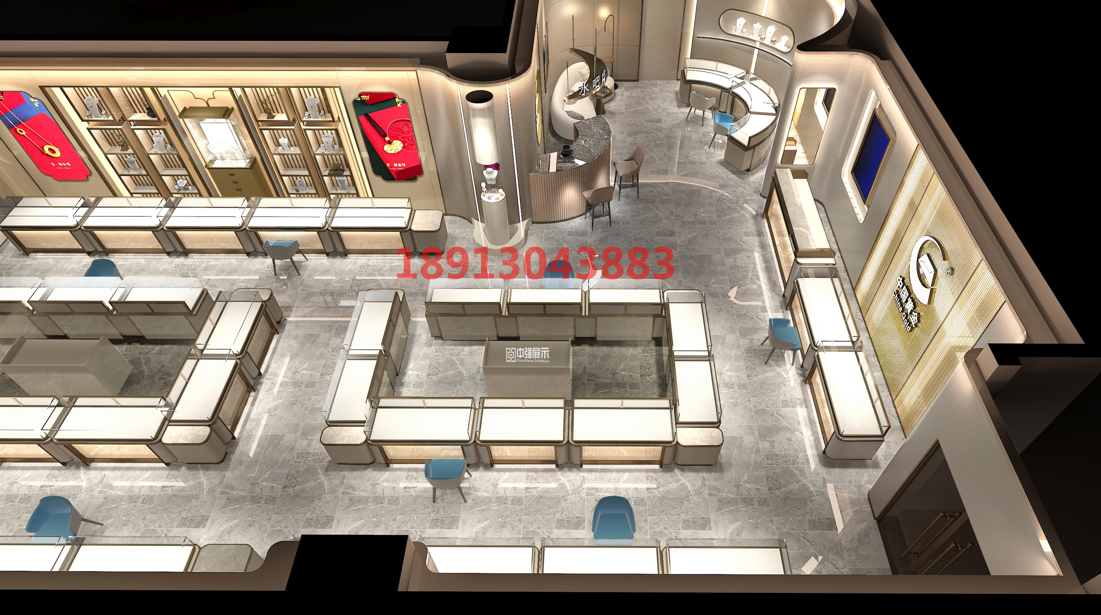 中國黃金珠寶展柜4