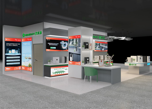 碧水源凈水展示柜展柜定制