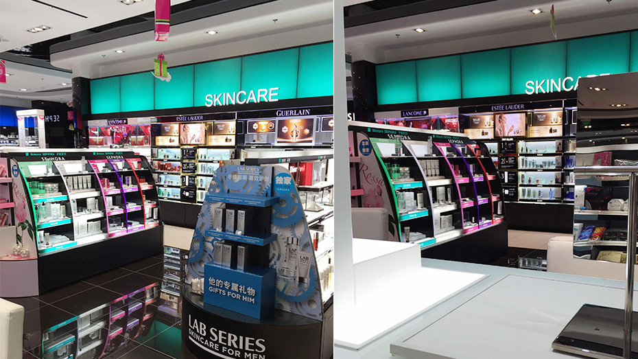 化妝品展柜,化妝品柜臺