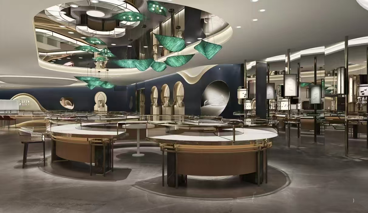 常州珠寶展柜廠家-定制訂做推薦展臺生產廠家-中強展柜廠