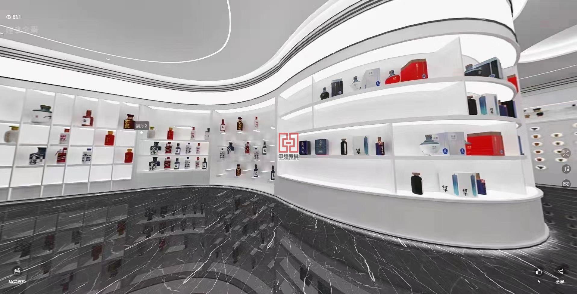 無(wú)錫奢華煙酒廠家直發(fā)定制展柜-中強(qiáng)展柜廠