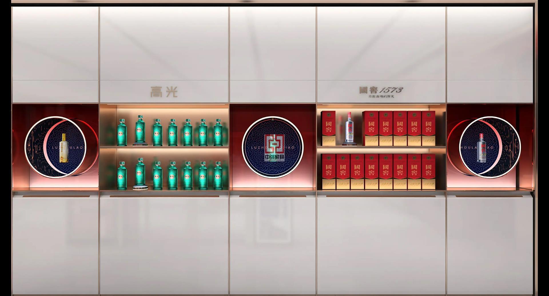 揚州奢華煙酒展柜源頭廠家直銷-中強展柜廠