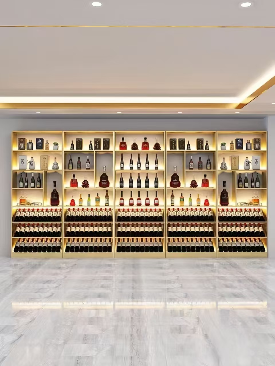 紅酒展柜設(shè)計(jì)制作安裝-中強(qiáng)展柜廠
