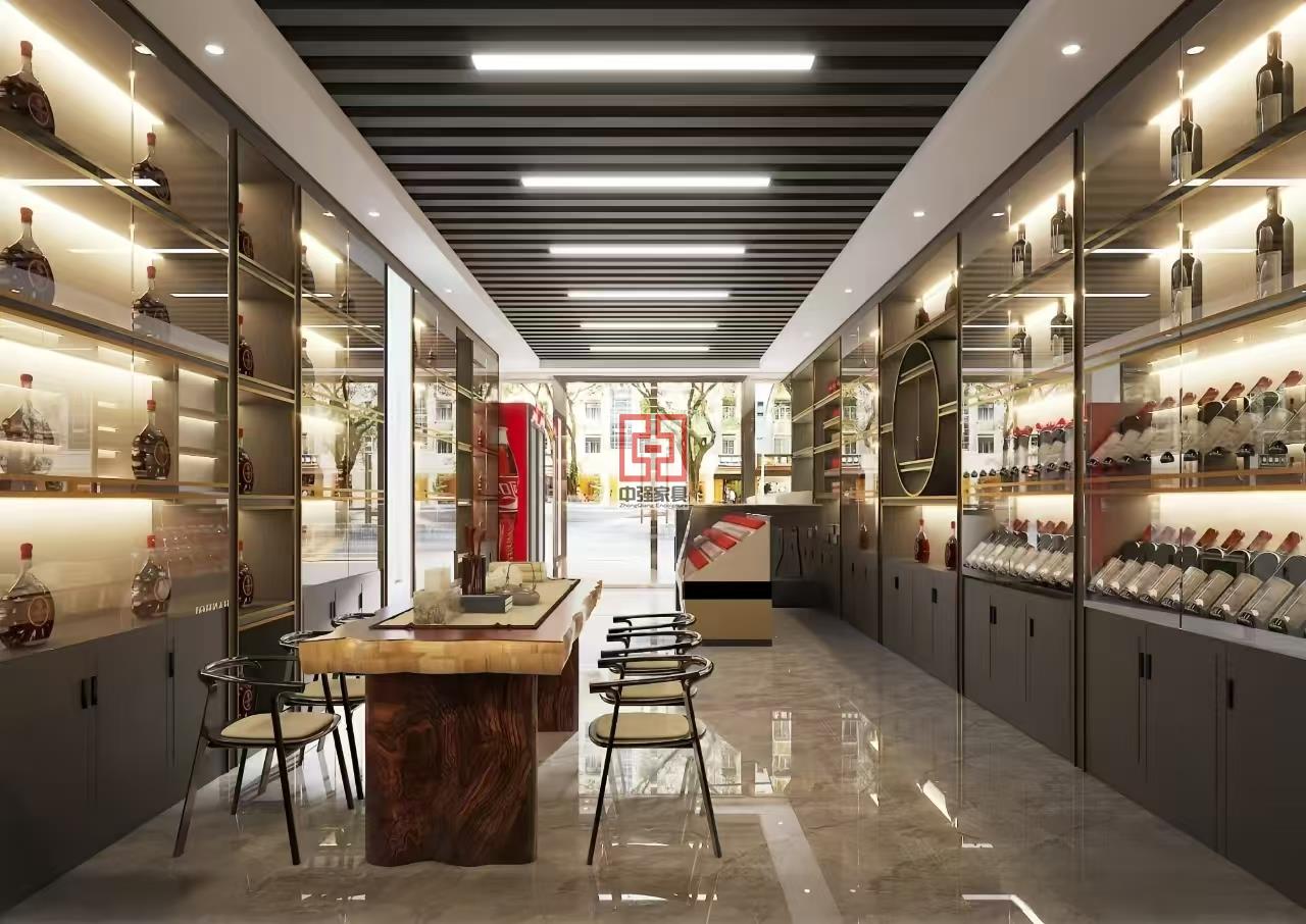 煙酒展柜定制來南京中強(qiáng)