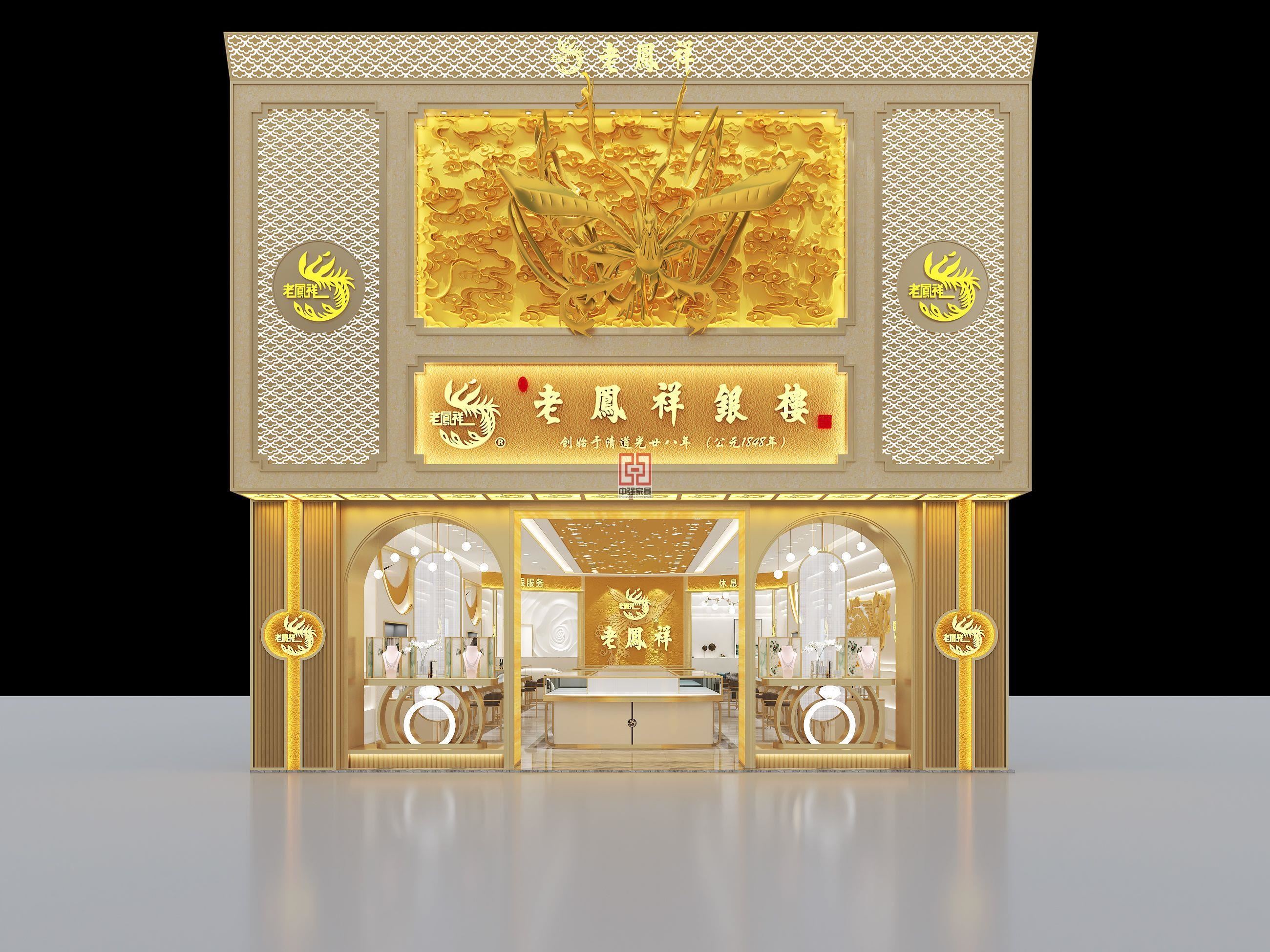 揚州珠寶展柜廠家-揚州定制珠寶展柜廠家地址-中強展柜廠