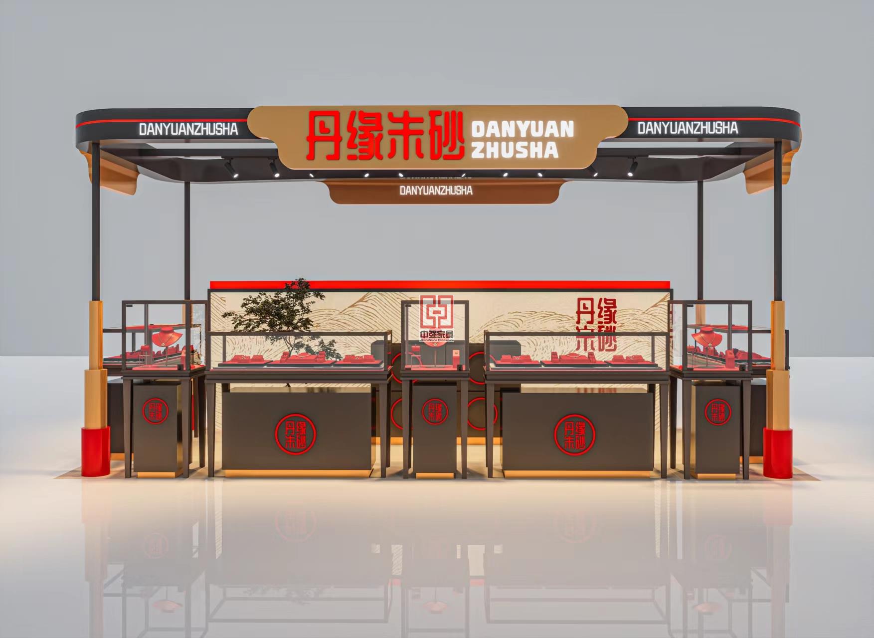 珠寶展柜定制-南京定制展柜廠家-中強展柜