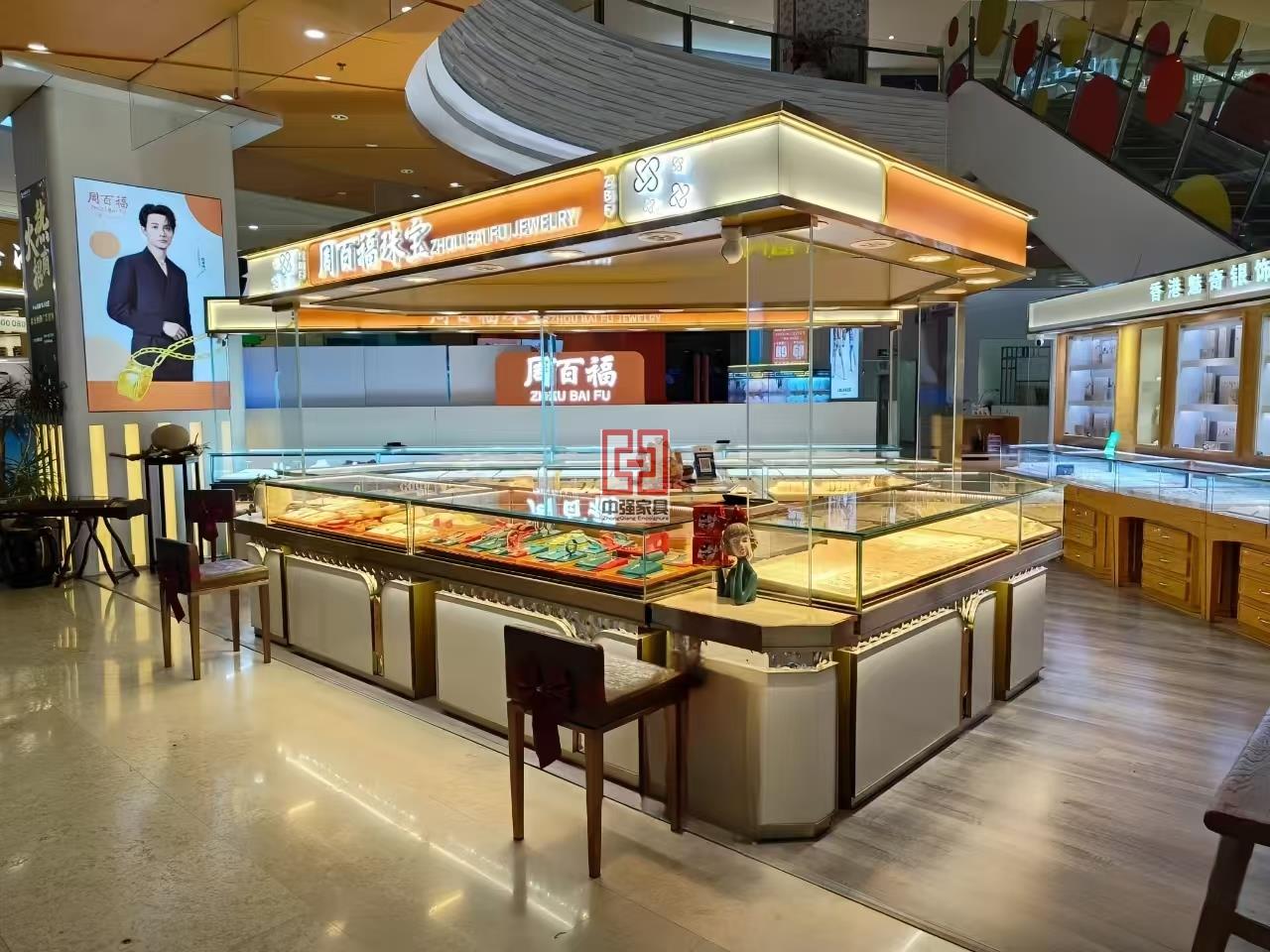 商場專賣店珠寶展示柜珠寶柜臺定做